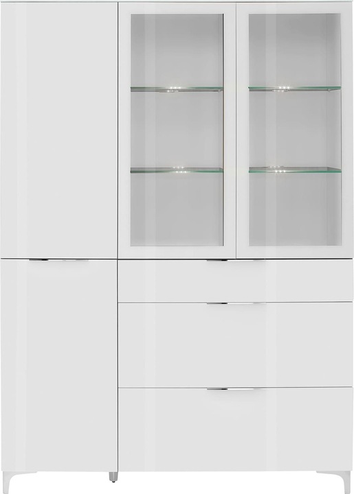 Produktbild Maja Möbel Vitrine Shino weissglasx190