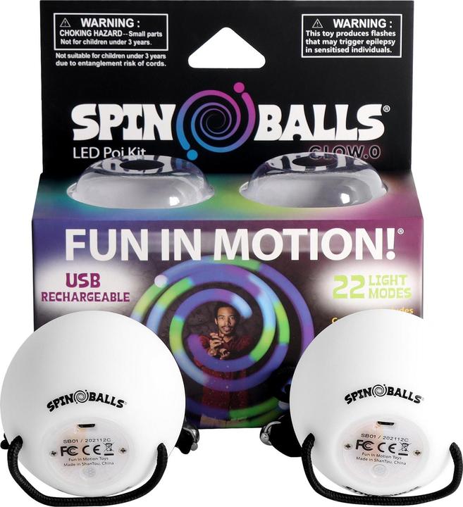 Actual product image Spin Balls Spinballs Glow.0 LED Poi Balls