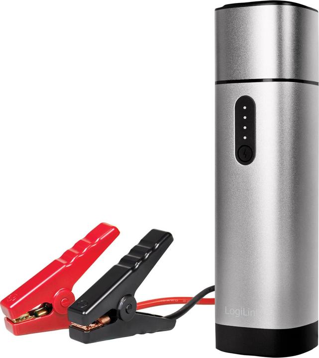 Actual product image LogiLink Powerbank 2xUSB-A,car jump start,metalgr (10000 mAh, 10 W, 37 Wh)