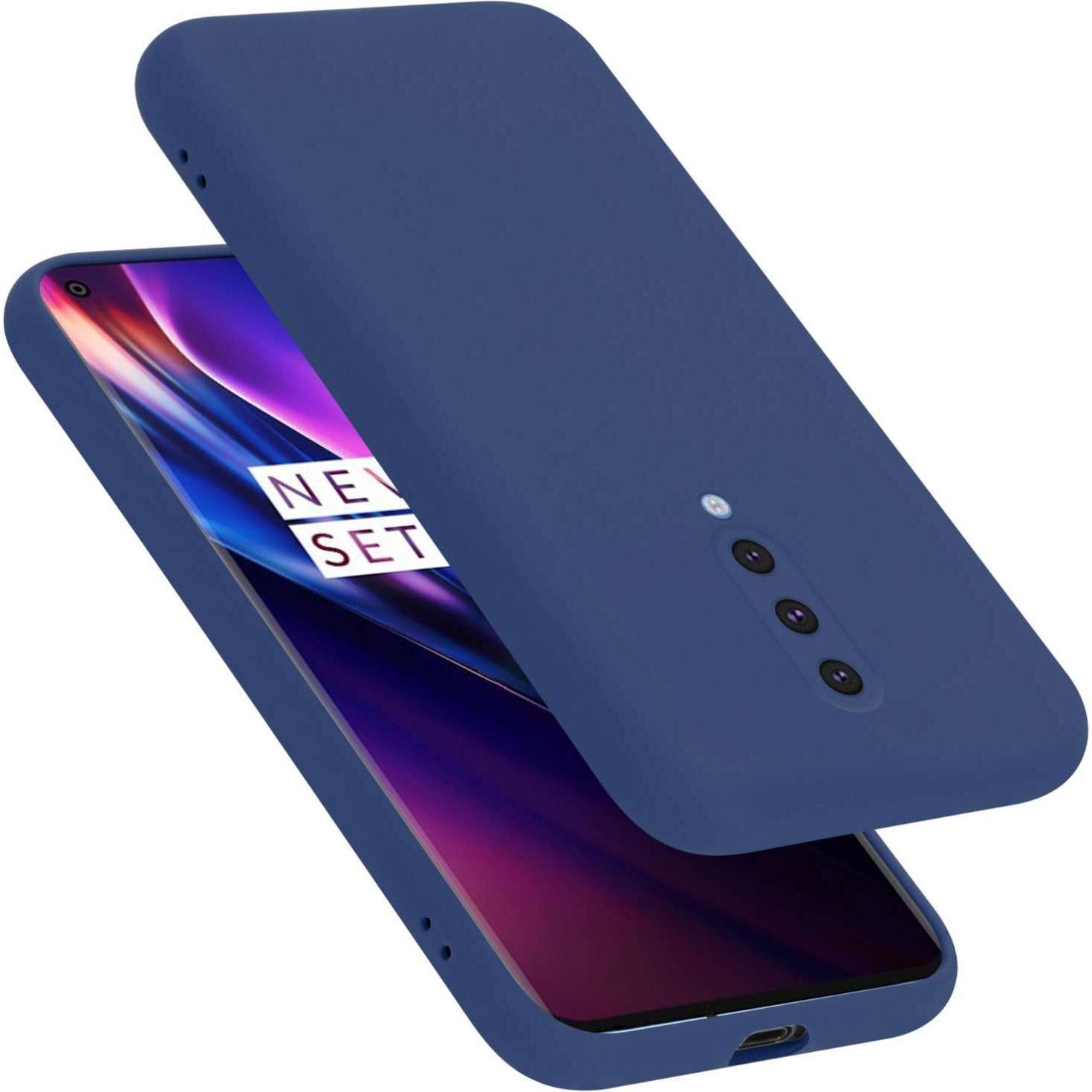 Cadorabo Hülle für OnePlus 8 TPU im Liquid Case Design (Oneplus 8), Smartphone Hülle, Blau