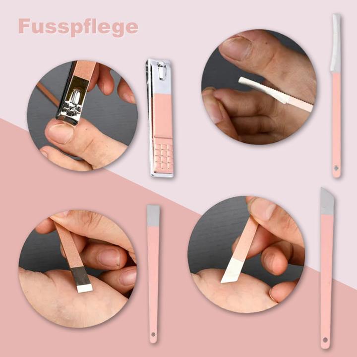 Image du produit Hermex Set de manucure Ciseaux à ongles pour pédicure Ciseaux à ongles pour soins des ongles Points noirs