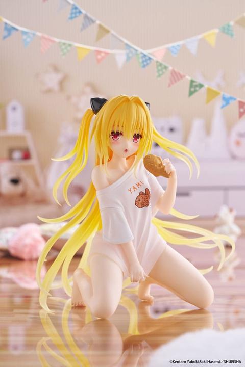 Actual product image Taito To Love-Ru Darkness PVC Statue Desktop Cute Figure Golden Darkness Roomwear Ver. 13 cm