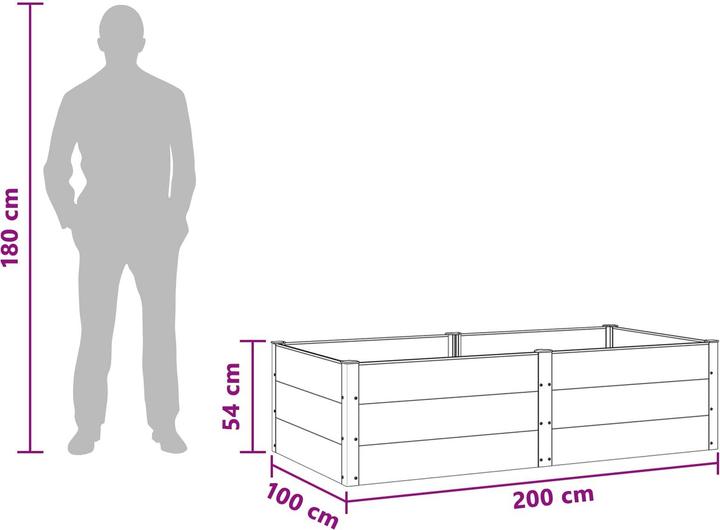 Produktbild vidaXL Garten Pflanzkasten