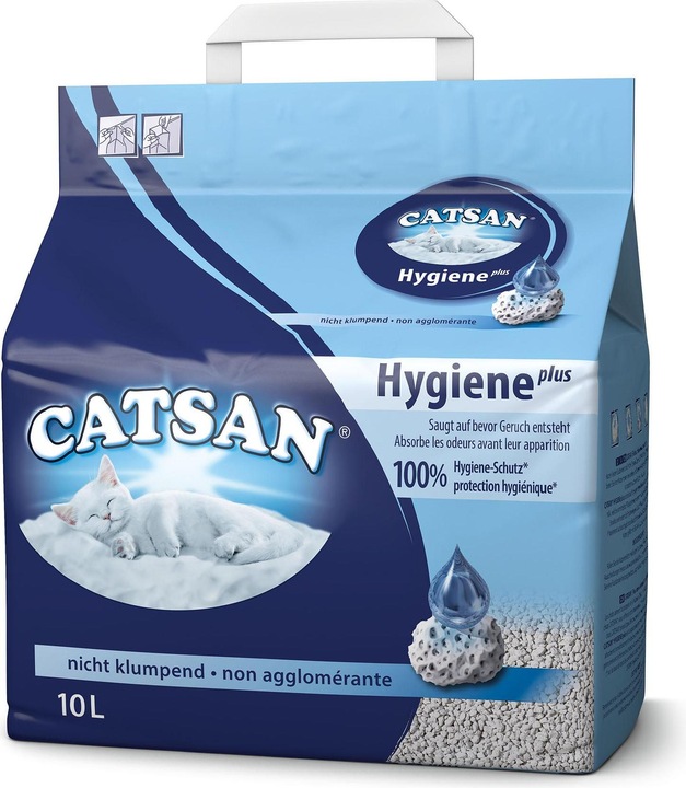 Produktbild Catsan Hygiene Plus (Nicht klumpend, Biologisch abbaubar, Neutralisierend, 4.82 kg)