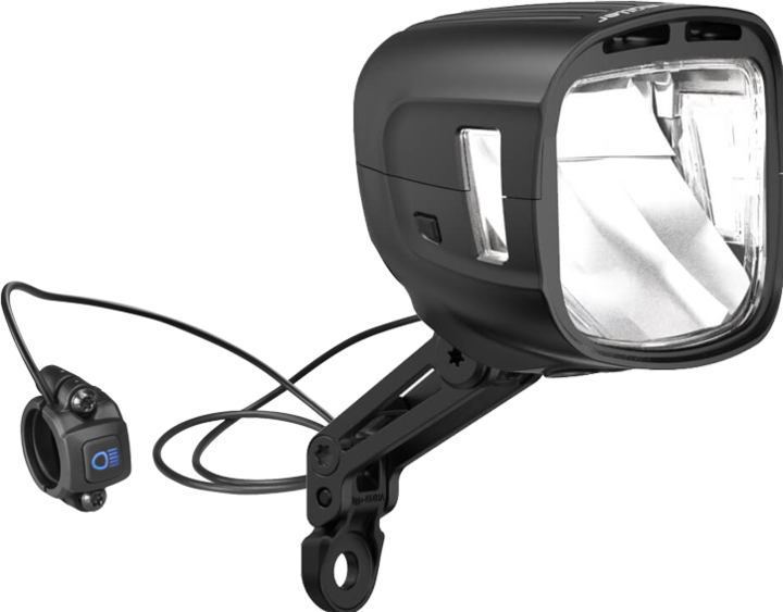 Busch & Müller Headlight E-Bike IQ-XL 300/250 Lux DC 11-48V 16W ALU black matt 169MU65TS he6