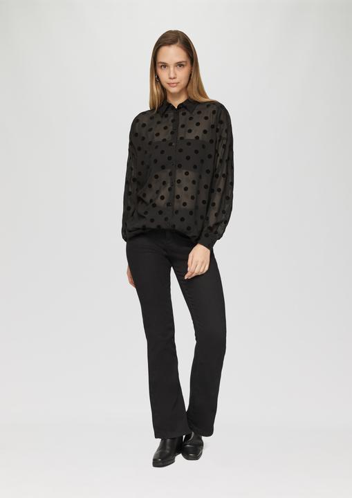 Image du produit s.Oliver Bluse Transparente Longbluse mit seitlichen Schlitzen (34)