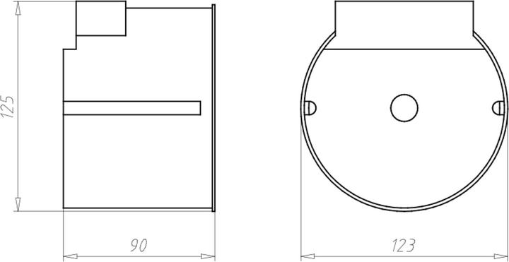 Actual product image Kaiser Recessed light junction box w