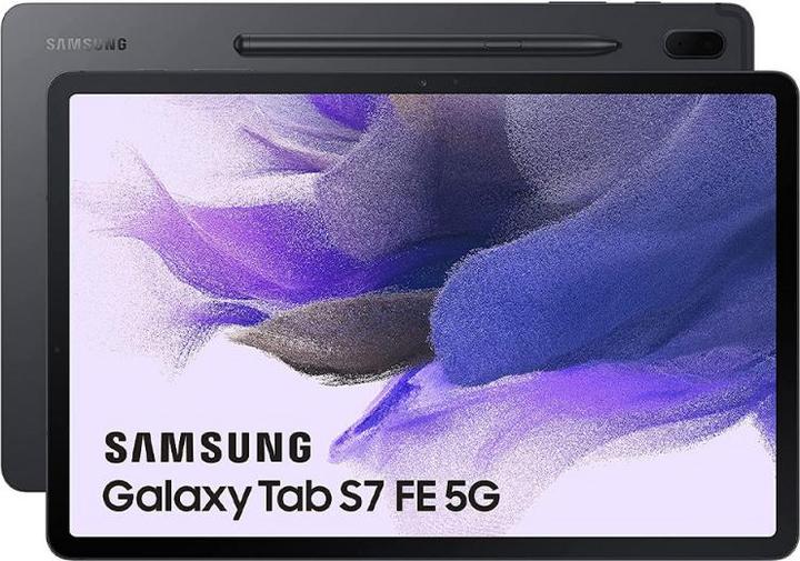 Actual product image Samsung Galaxy Tab S7 FE (5G, 12.40", 64 GB, Mystic Black)