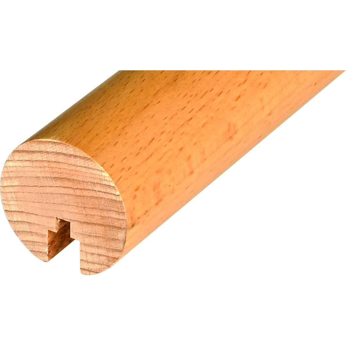 OK-Line, Profil + Stange, Holz-Rundhandlauf Ø 42 mm mit Nut für LED