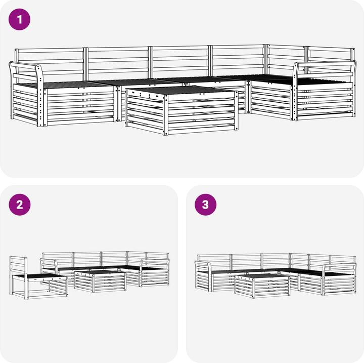 Produktbild vidaXL Outdoor-Sofa