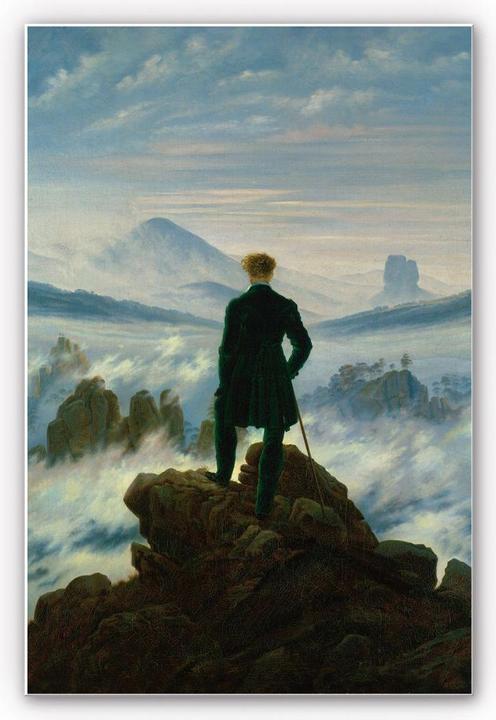 Produktbild Trenddeko Friedrich - Der Wanderer über dem Nebelmeer (40 x 60 cm)