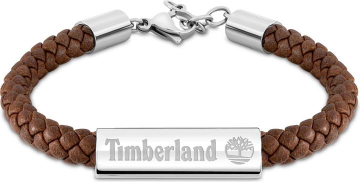 Image du produit Timberland Bracelet Baxter Lake (21 cm, Acier inoxydable, Cuir)