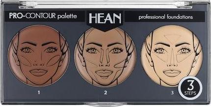 Actual product image Hean Palette Pro Contour Professional Foundations 3 Steps
