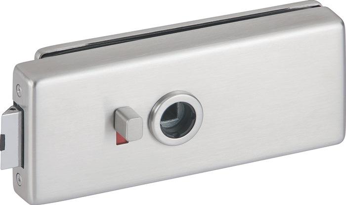 Actual product image Hermat Glass door lock 6086 S BAD-Genova VA ma BAD DIN L/R