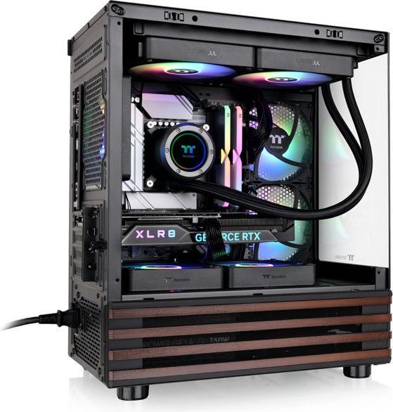 Actual product image Thermaltake Geh View 170 WS Midi Tower "ARGB" Black retail (mATX, Mini-ITX)