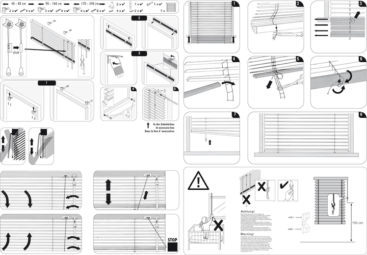 Produktbild Gardinia Aluminium Jalousie 25 mm (140 x 240 cm)