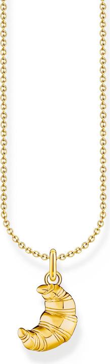 Image du produit Thomas Sabo Chaîne avec pendentif croissant doré (Or jaune 750 plaqué or, Argent sterling 925, 38 - 45 cm)