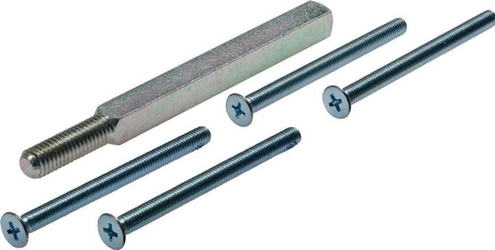Ogro Befestigungsset Stift 115- 8x8 mm + Schr. M5 x 65 64 - 72 mm M5 x 65 Vierkant 8 mm