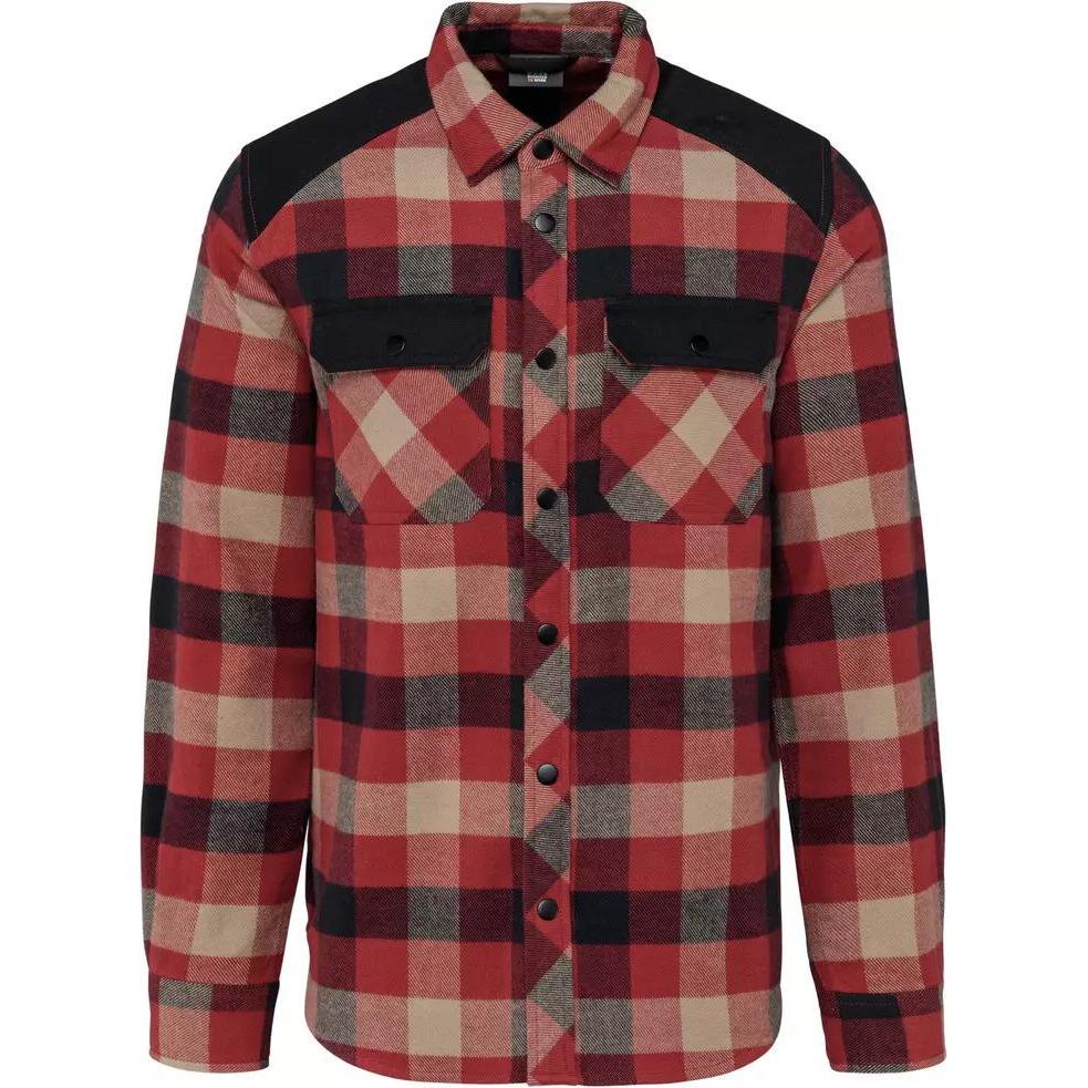 Kariban, Herren, Hemd, Kariertes Hemd mit Taschen, Rot, (XL)