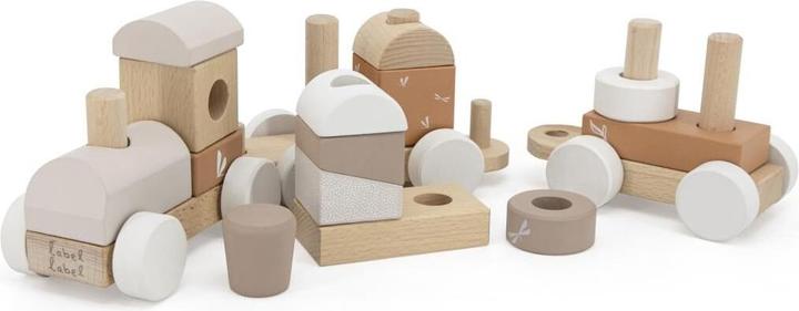 Actual product image Label Label Eisenbahn aus Holz – Nougat