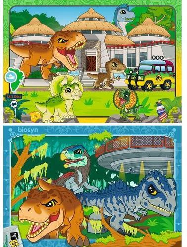 Actual product image Ravensburger Children's jigsaw puzzle 12001057 - Jurassic World Explorers - 2x24 pieces Jurassic World Explorers (24 pieces)