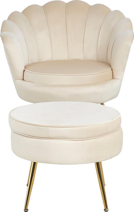 Produktbild SalesFever Sitzpouf rund beige