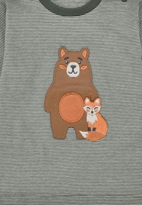 Actual product image Bondi Kleinkinder langarm Shirt Waldtiere (86)