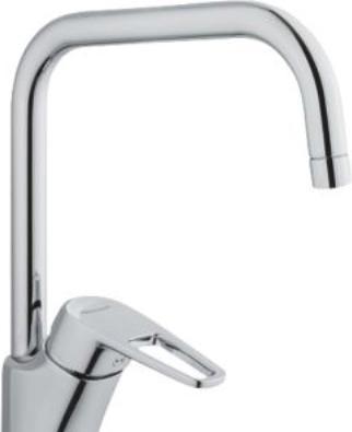 Actual product image FM Mattsson FMM siljan duo elekt. køk g3/8 - m/duo function, almindelig køk eller elektronisk, tud=222mm