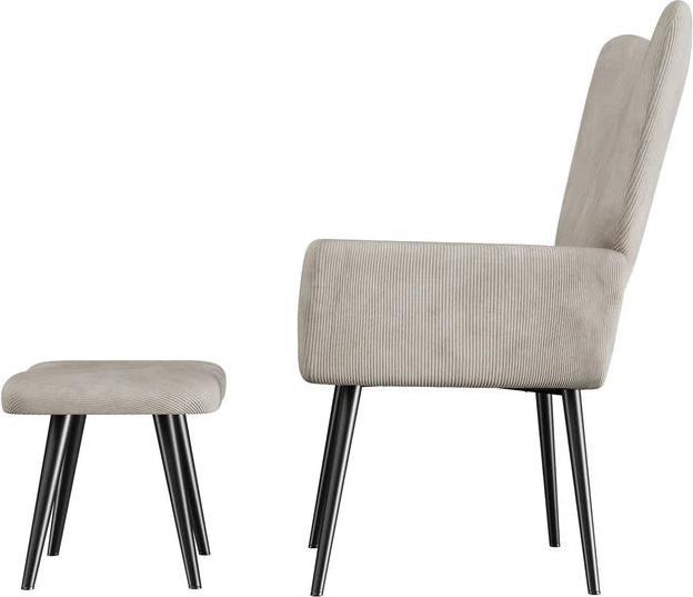 Produktbild Juskys Ohrensessel Relaxsessel mit Hocker