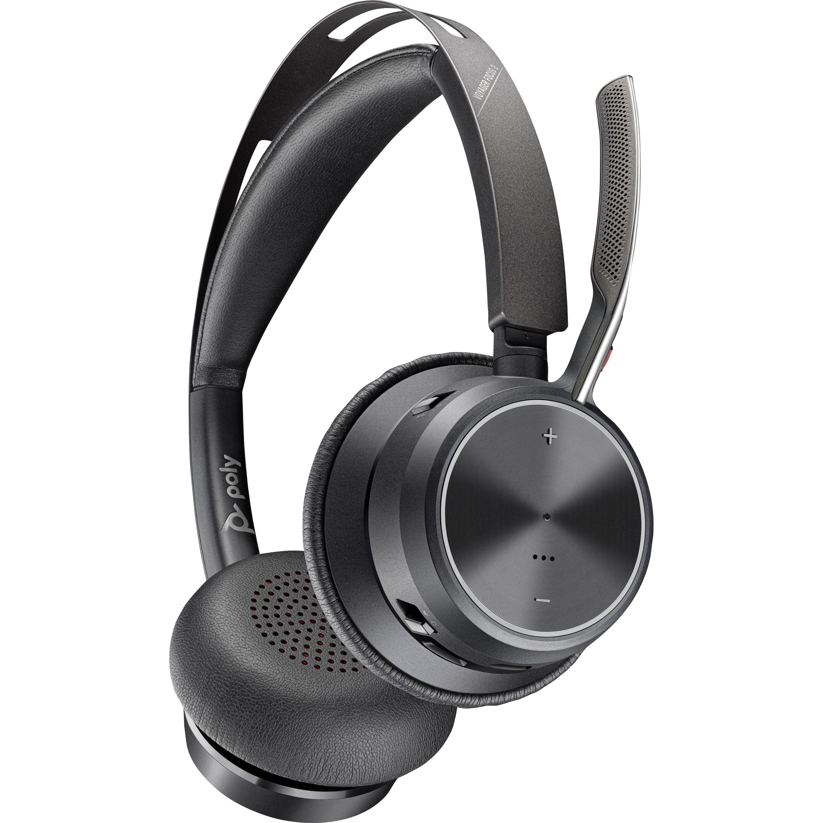 HP Voyager Focus 2 (Kabellos, USB-C), Office Headset, Schwarz