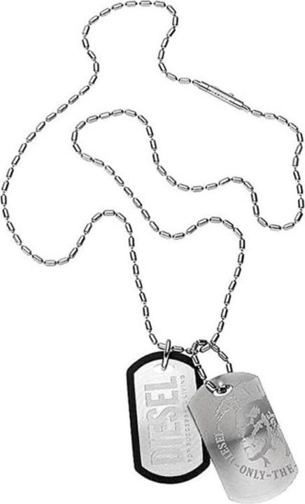 Produktbild Diesel Double Dogtags (Edelstahl, 60 cm)
