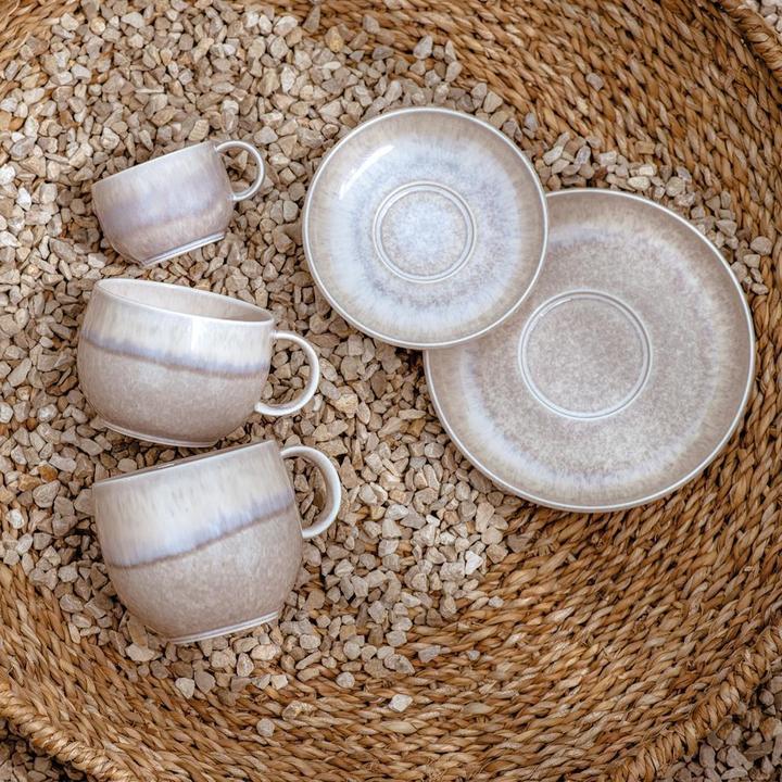 Produktbild Like. by Villeroy & Boch Perlemor Sand Espressotassen mit Untertassen (60 ml, 12 x)