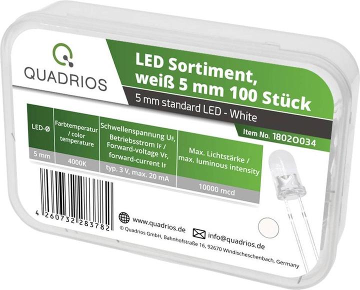 Actual product image Quadrios LED range natural white 20 mA 3.0 V