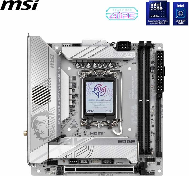 Productafbeelding MSI MPG Z890I EDGE TI WIFI (LGA 1851, Intel Z890, Mini-ITX)