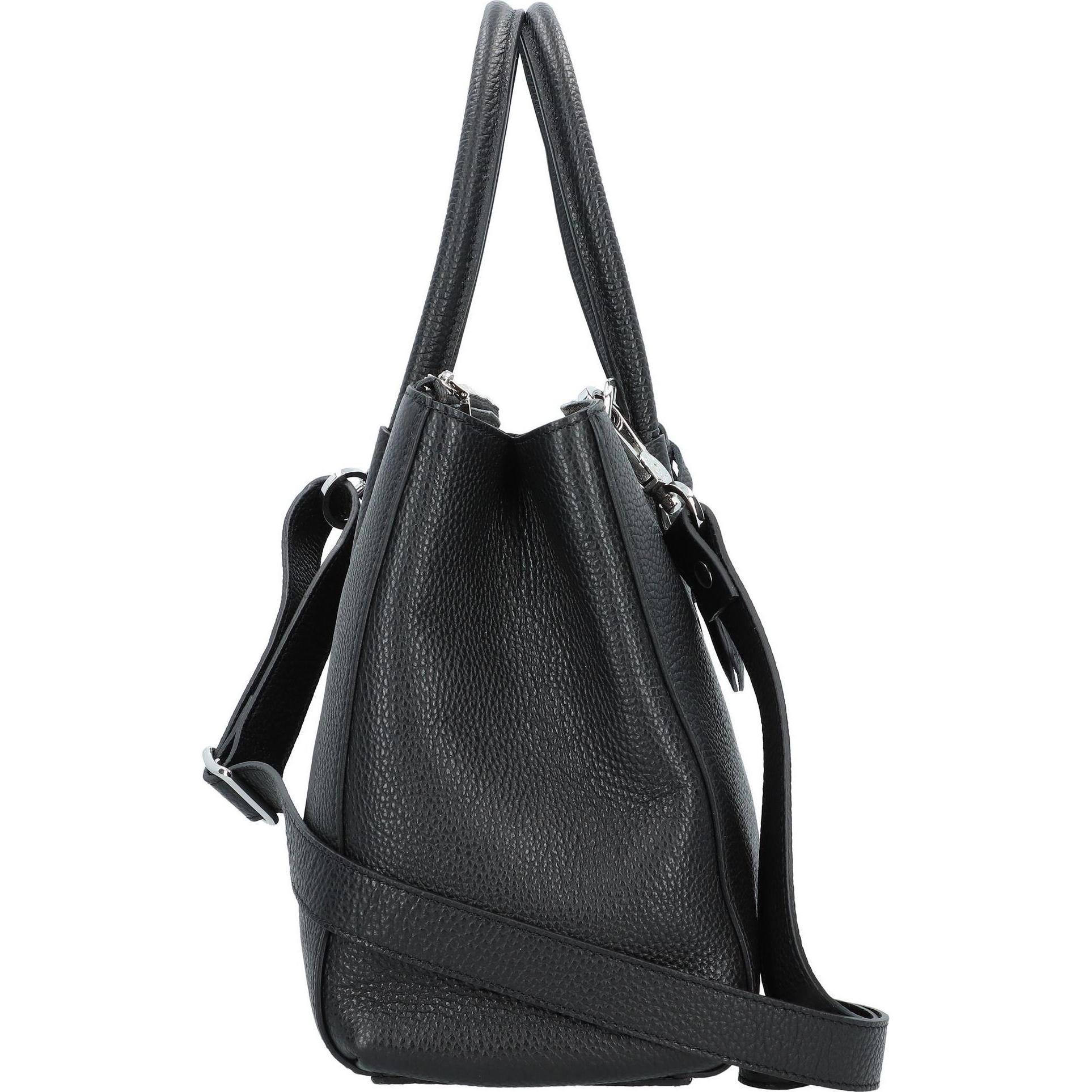 Thumbnail - Abro, Tasche, Adria Handtasche Leder 35 cm Laptopfach, Schwarz, (10 l)