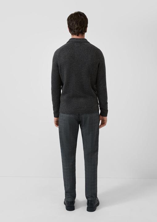 Produktbild s.Oliver Strickjacke Wollmix-Cardigan im Overshirt-Style (M)