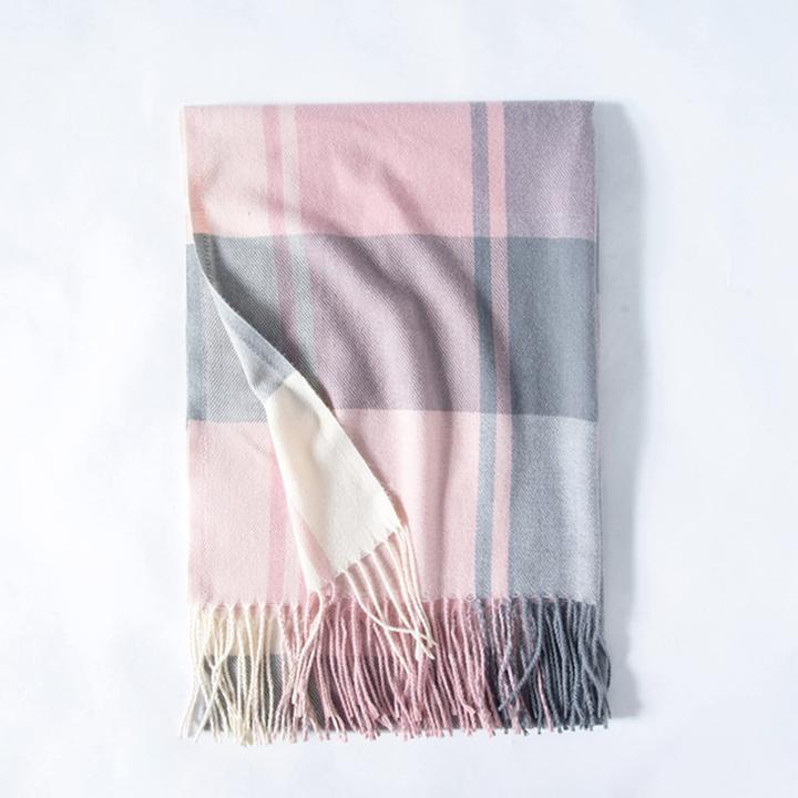 Produktbild Only-Bags.Store schal dicker Strickschal kariertes Halstuch Schal Poncho