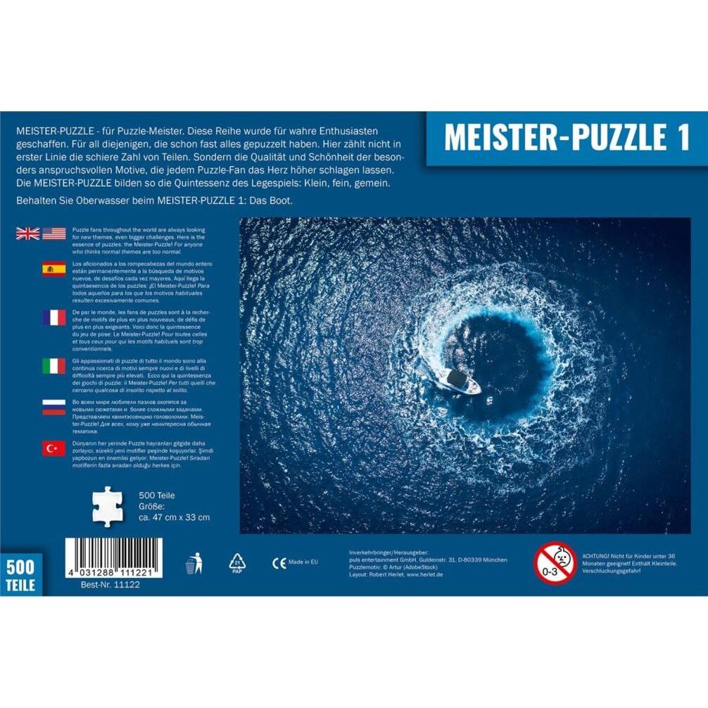 Thumbnail - Puls entertainment MEISTER-PUZZLE 1, Das Boot (Puzzle) (500 Teile)