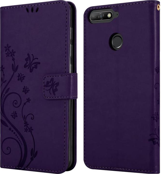 Produktbild Cadorabo Flower Book Hülle (Honor 7A, Huawei Y6 Prime (2018))