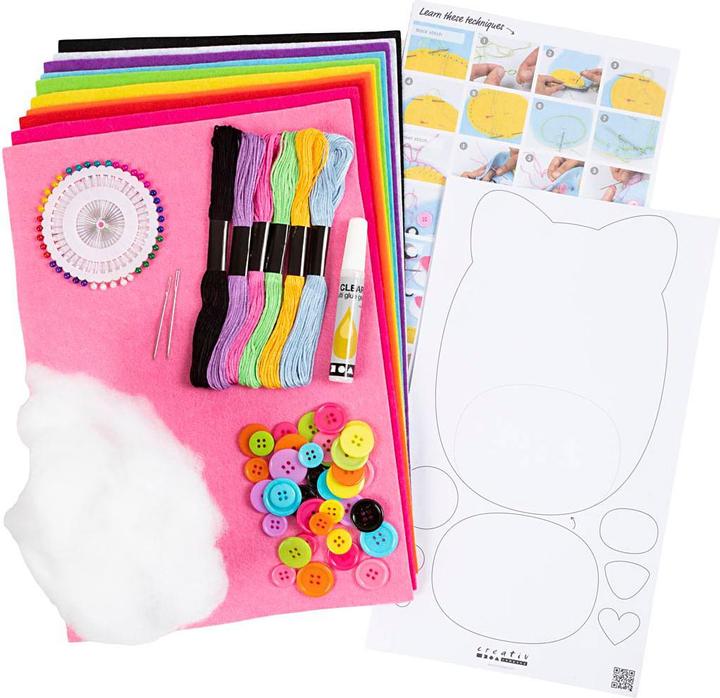 Actual product image Creativ Company Craft Set Starter Sewing Felt, Cord, Buttons