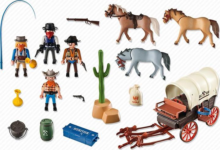 Produktbild Playmobil Planwagen mit Überfall (5248)