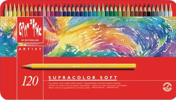 Image du produit Caran d'Ache Supracolor Aquarelle Metallschachtel (Multicolore, 120 x)