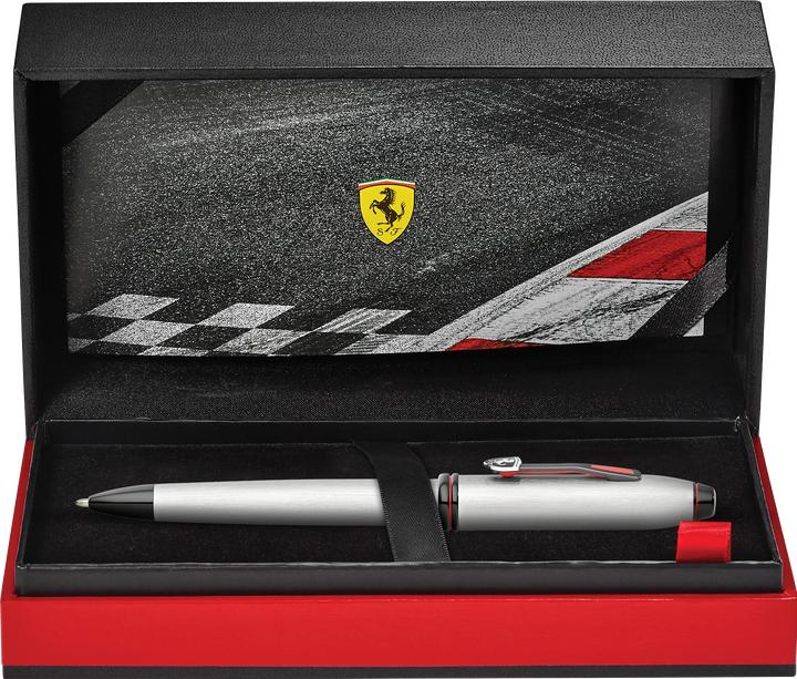 Produktbild Cross Drehkugelschreiber Townsend Ferrari Kollektion Chrom gebürstet Geschenkbox (Chrom, 1 x)