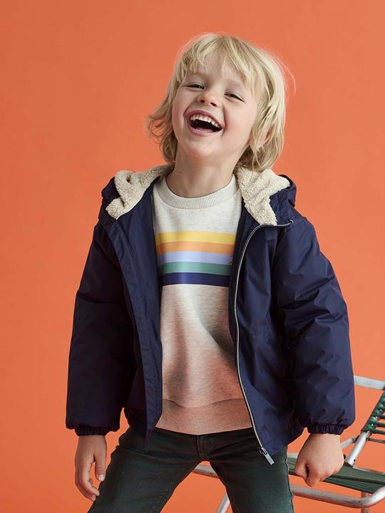 Image du produit Vertbaudet Jungen Anorak mit Teddyfleece-Futter (98)