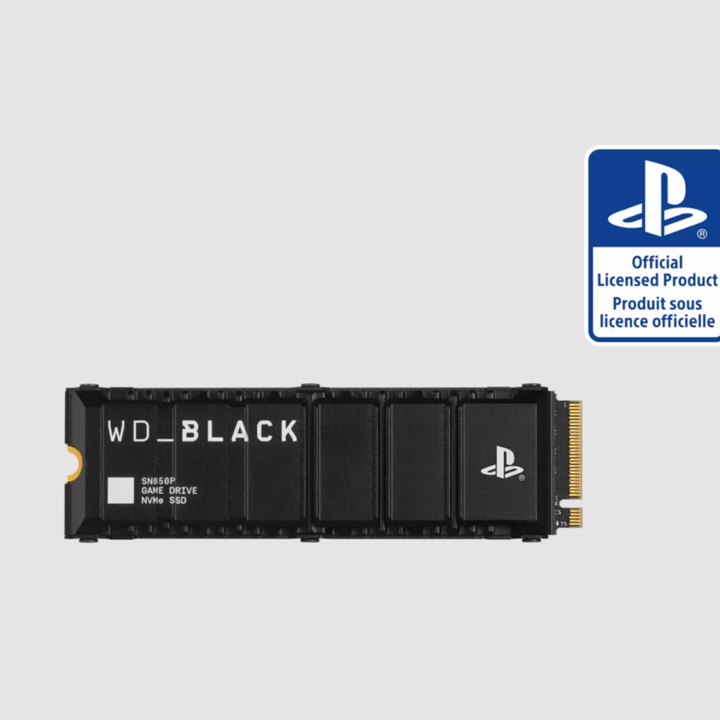 Produktbild WD Black SN850P mit Heatsink für PS5 (2000 GB, M.2 2280)