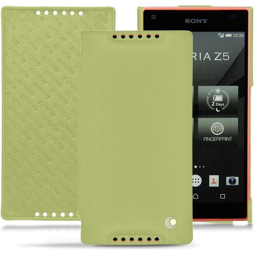 Thumbnail - Noreve Lederschutzhülle horizontal (Sony Xperia Z5 Compact), Smartphone Hülle, Grün