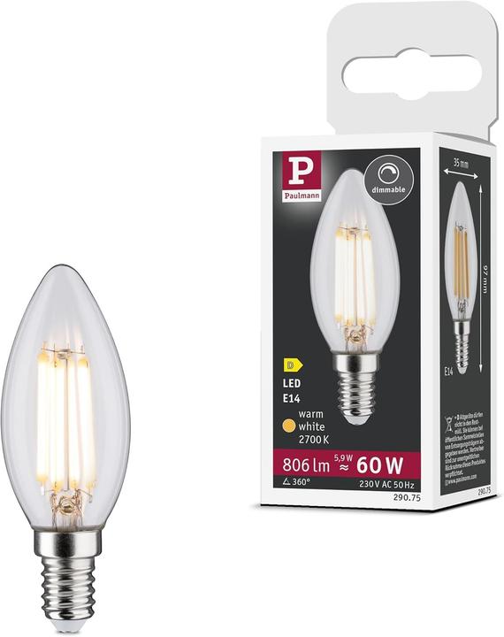 Image du produit Paulmann Bougie (E14, 806 lm, 1x)
