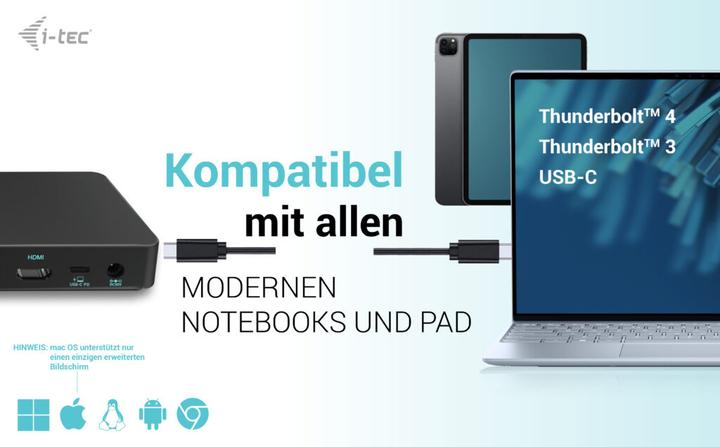 Produktbild i-tec Triple Dock (USB-C, 3 Ports)