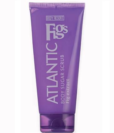 Actual product image Body Resort Purple cukrowy peeling do ciała z ekstraktem z fig 250g