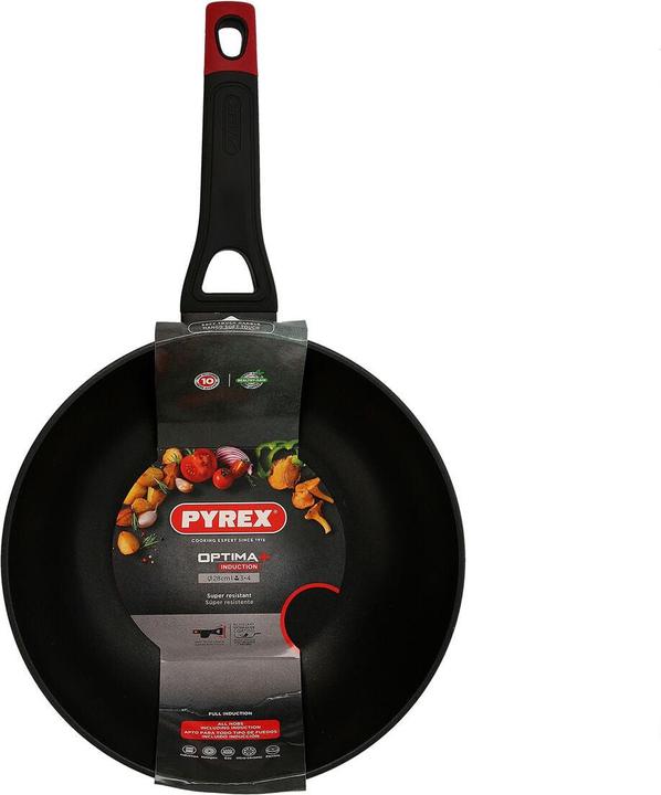 Produktbild Pyrex Wok Panna Optima 28 cm 28 cm (Wok Pfanne, Aluminium, 28 x 8.50 cm)